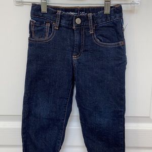4, babyGap straight legged jeans, plaid lined